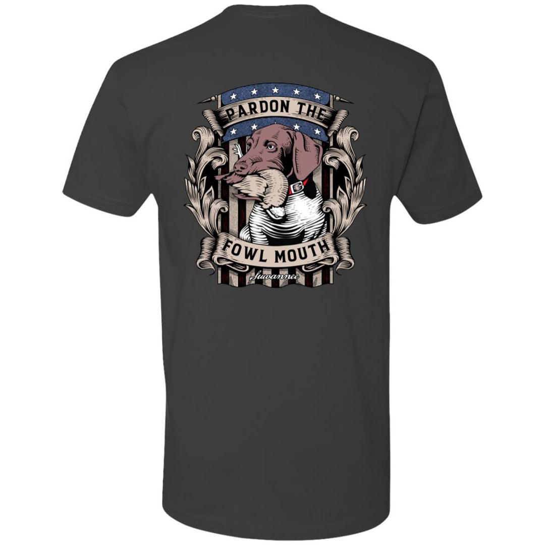 Pardon The Fowl Mouth™ Quail :: Mens SS Tshirt :: Fowl Language™